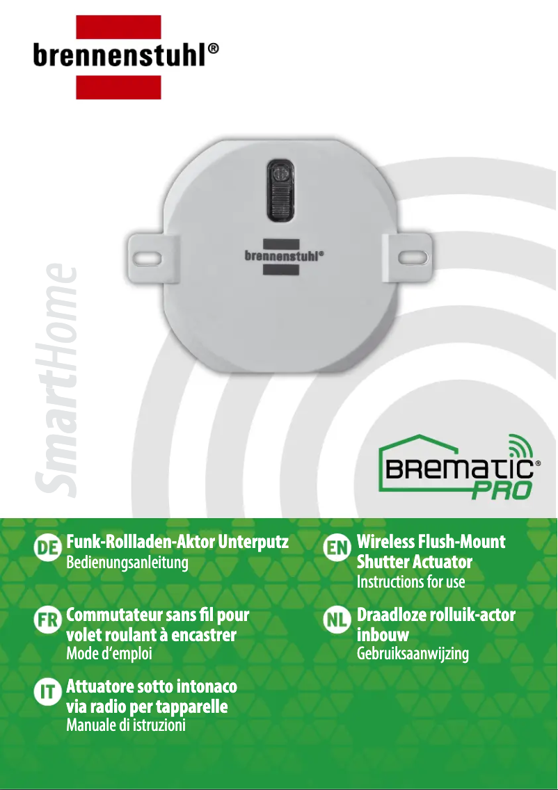 Page n°1 - Manuel utilisateur Brennenstuhl BrematicPRO UPRS868 01 W300