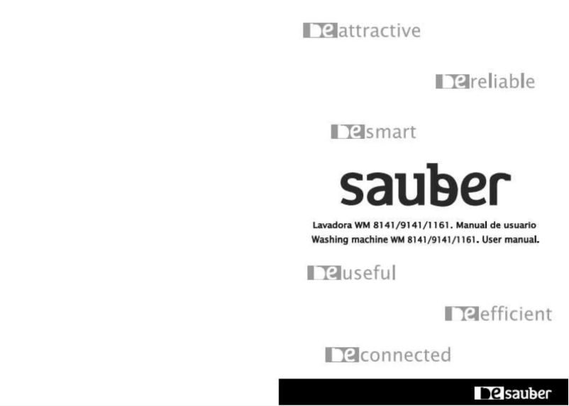 Page 1 de la notice Manuel utilisateur Sauber WM8141
