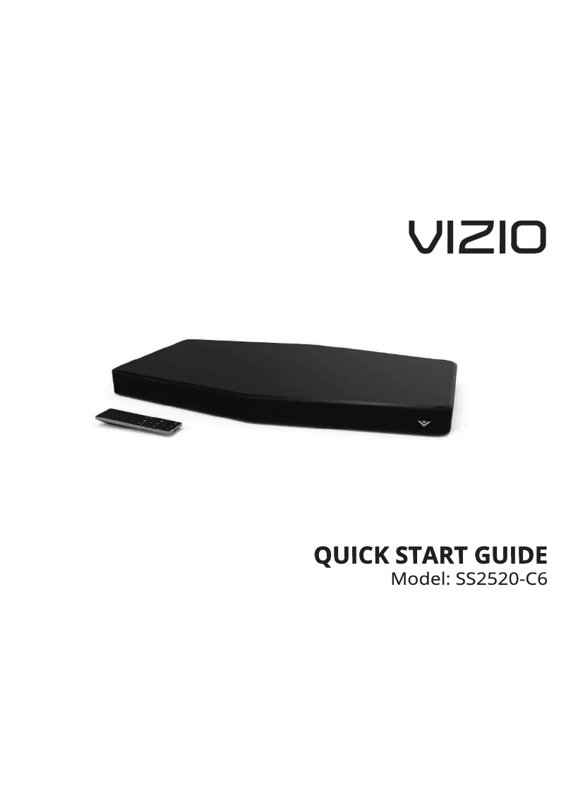 Image de la première page du manuel de l'appareil SS2520-C6