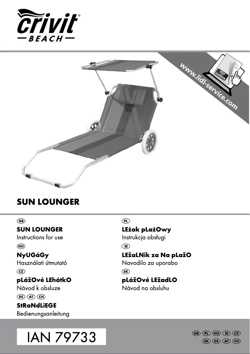 Page n°1 - Manuel utilisateur Crivit IAN 79733