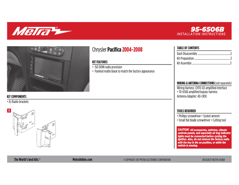 Image de la première page du manuel de l'appareil 95-6506B