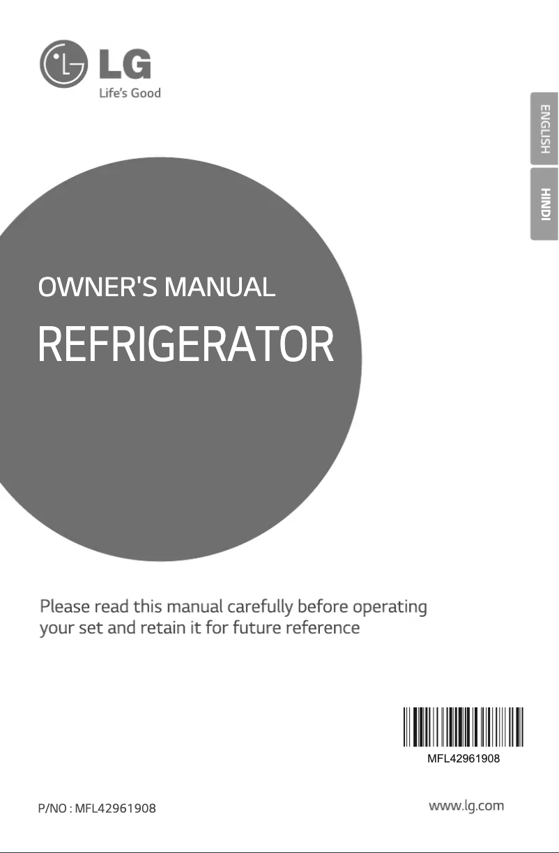 Imagen de la primera página del manual del dispositivo GL-B205KVHP