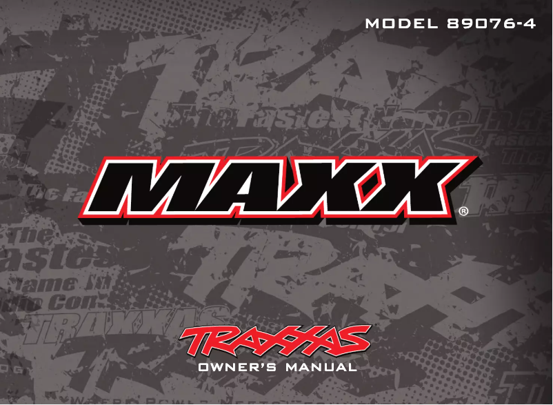 Page n°1 - Manuel utilisateur Traxxas Maxx