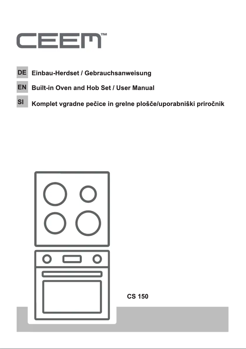 Image de la première page du manuel de l'appareil CS 150