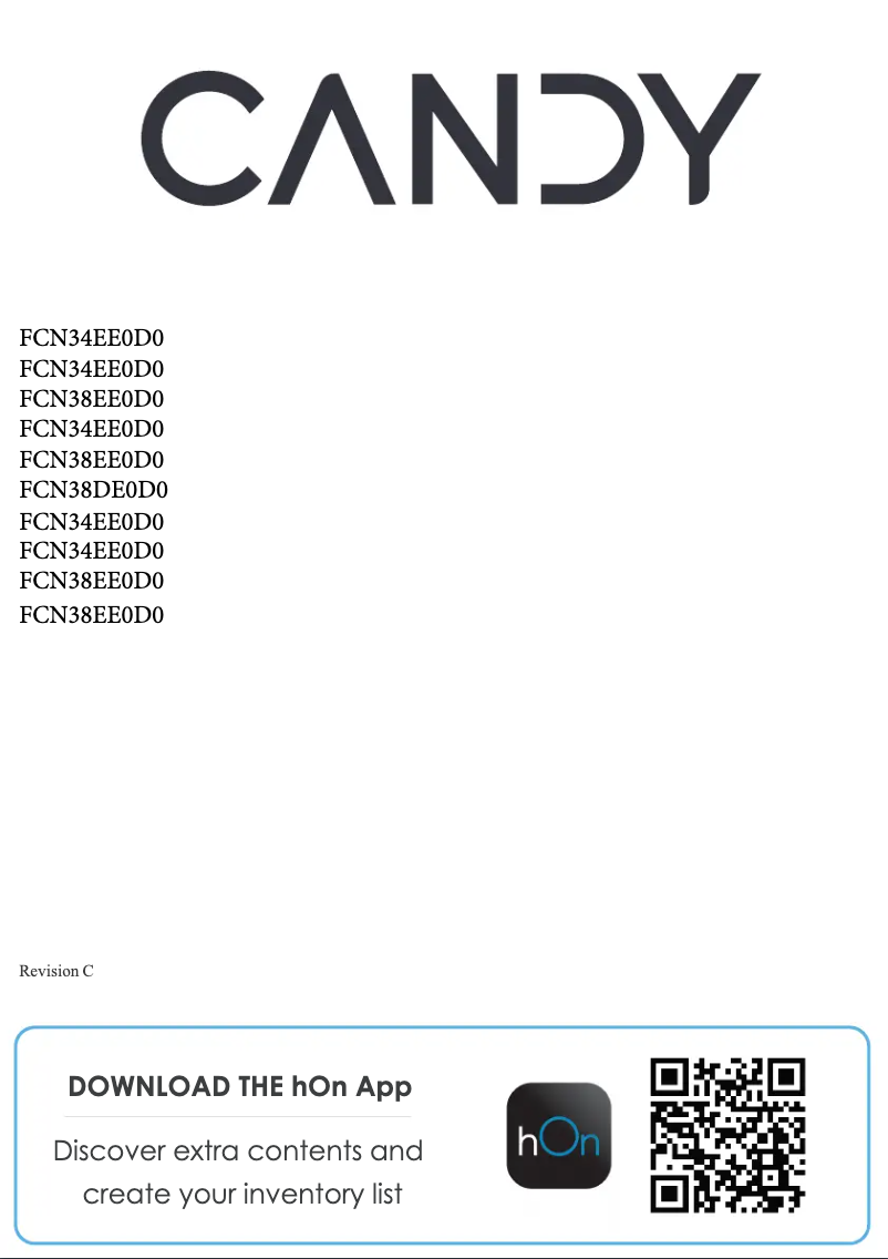 Page 1 de la notice Manuel utilisateur Candy CCE7T620DS