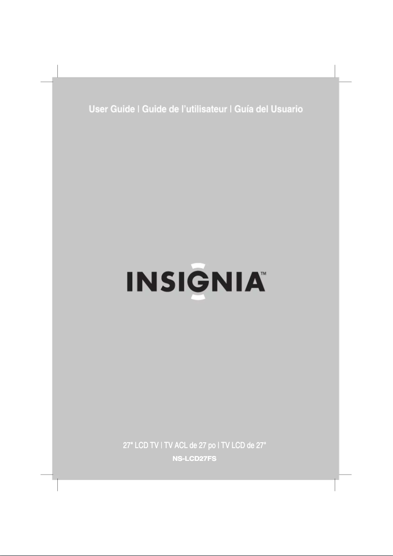 Image de la première page du manuel de l'appareil NS-LCD27FS