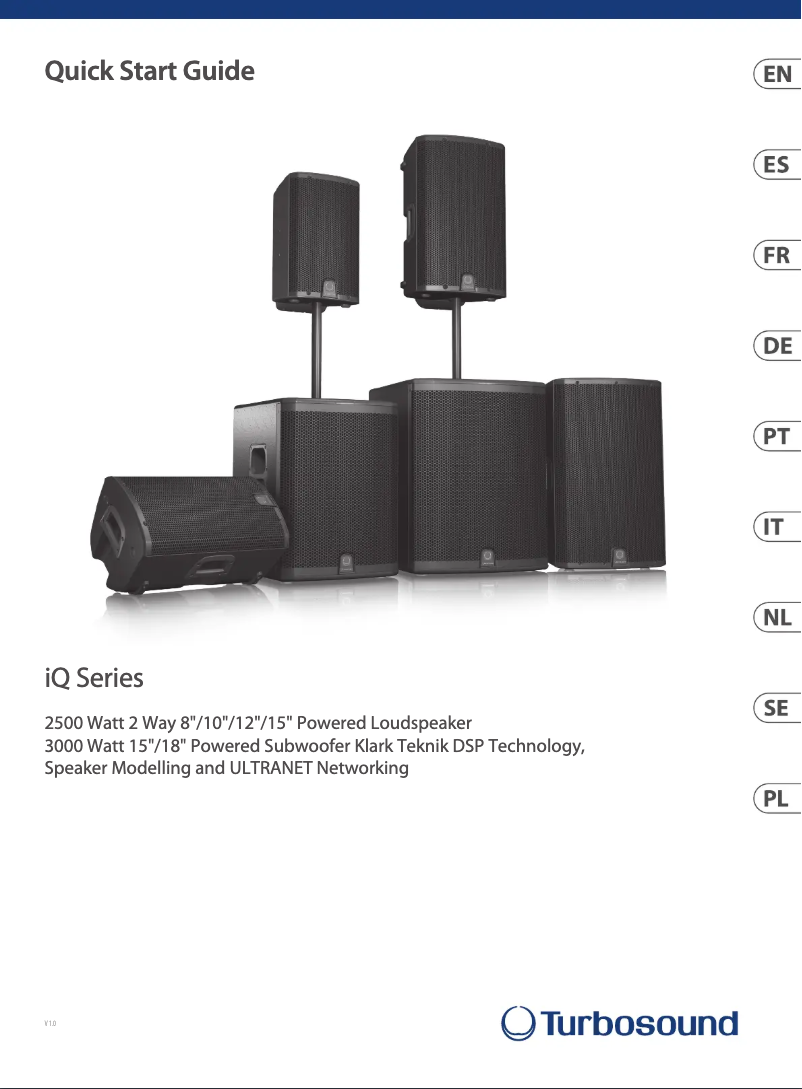 Page n°1 - Guide de démarrage rapide Turbosound iQ12