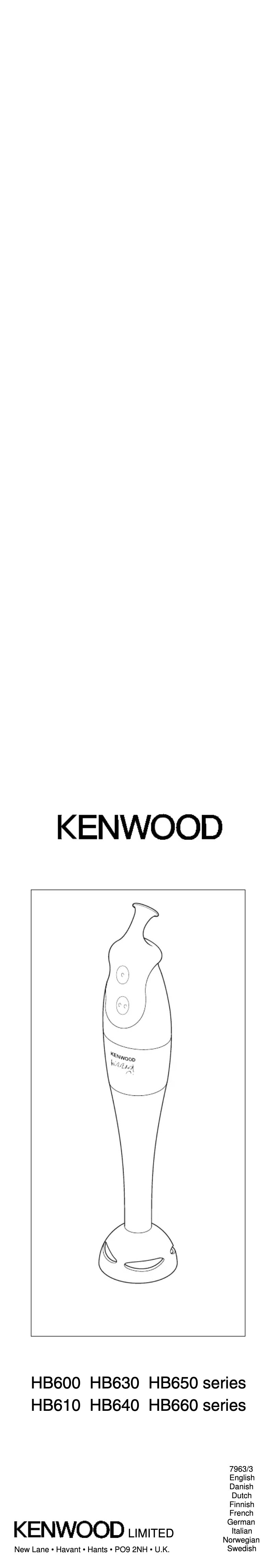 Page 1 de la notice Manuel utilisateur Kenwood HB665