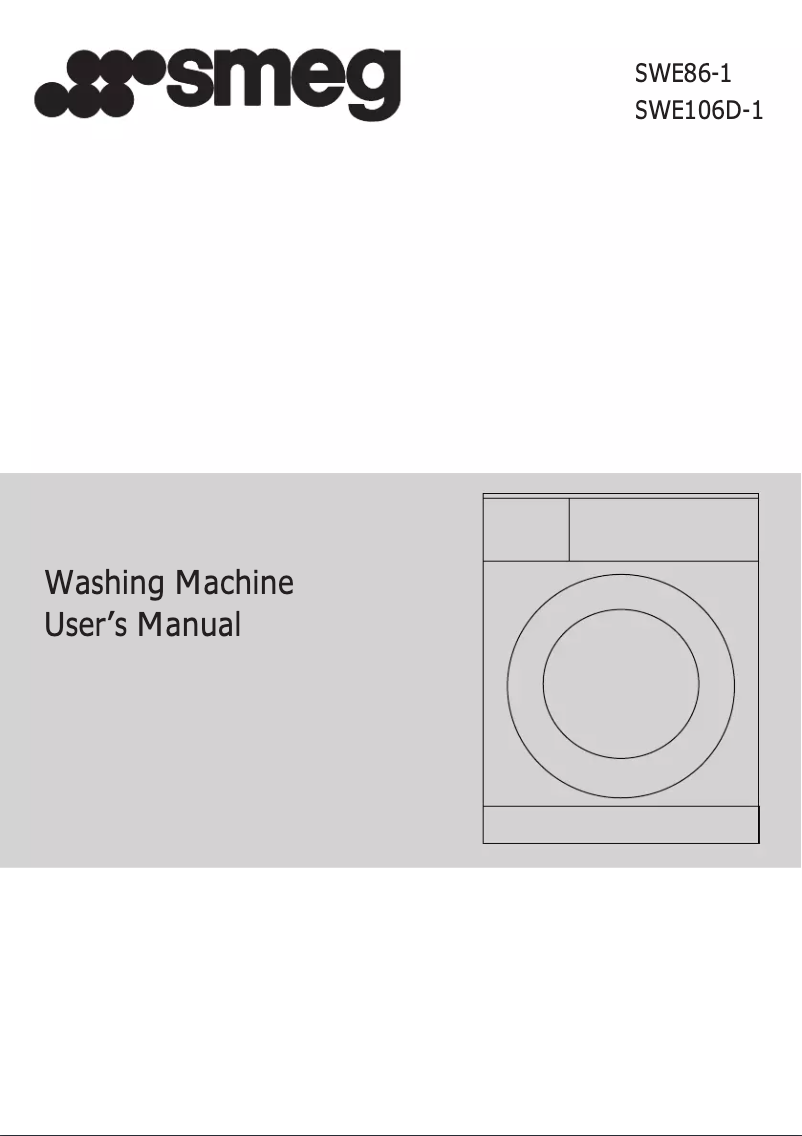 Page 1 de la notice Manuel utilisateur Smeg SWE86-1