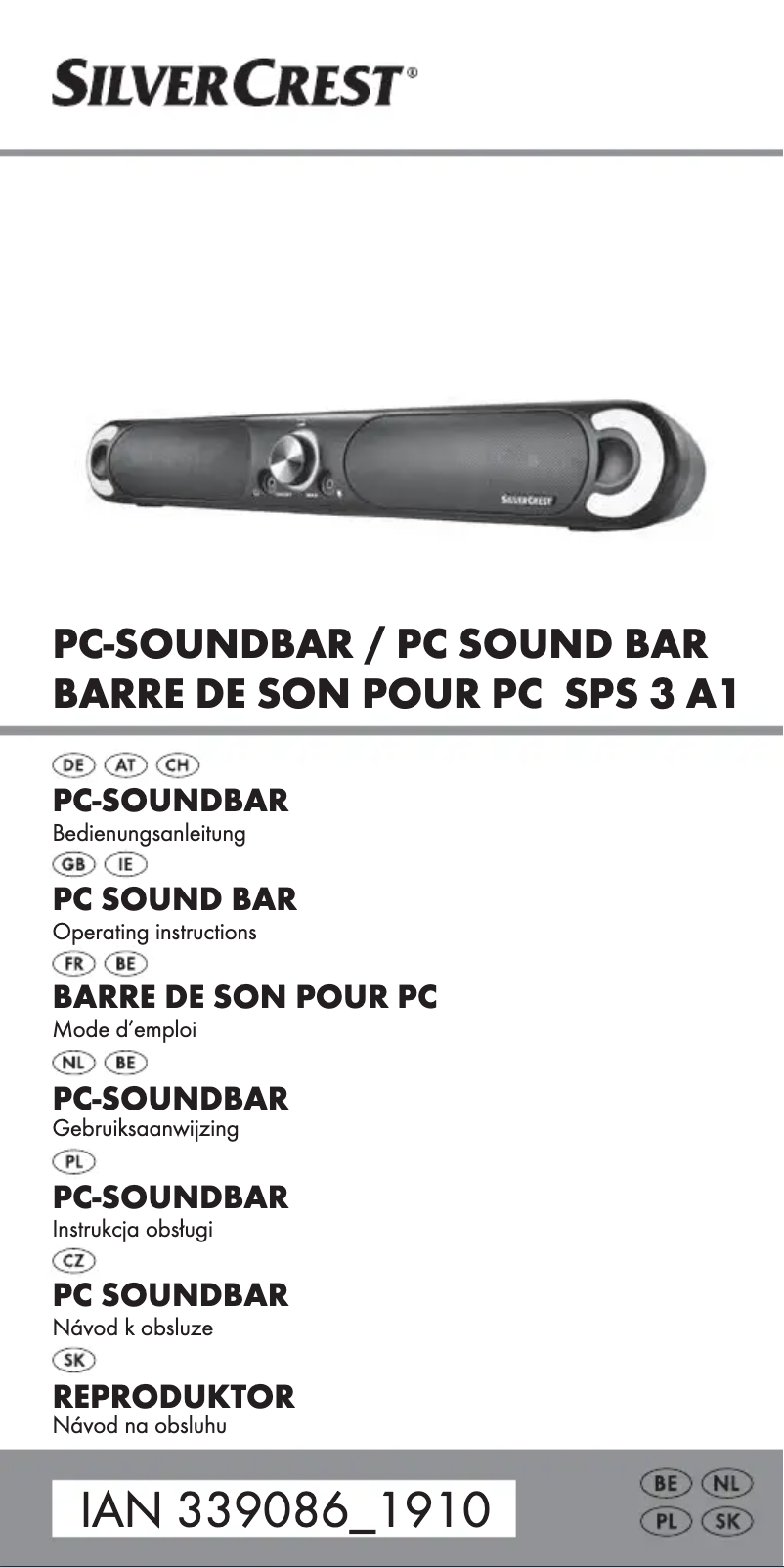 Page 1 de la notice Manuel utilisateur SilverCrest SPS 3 A1