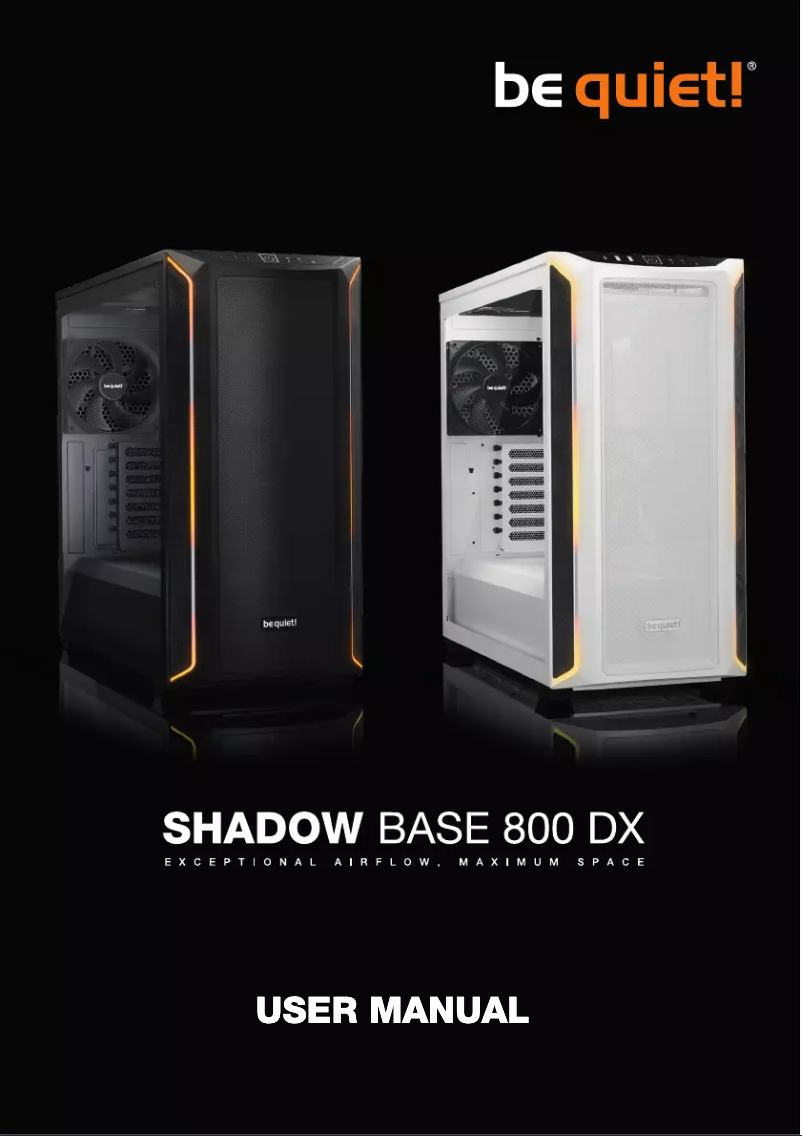 Image de la première page du manuel de l'appareil Shadow Base 800 DX