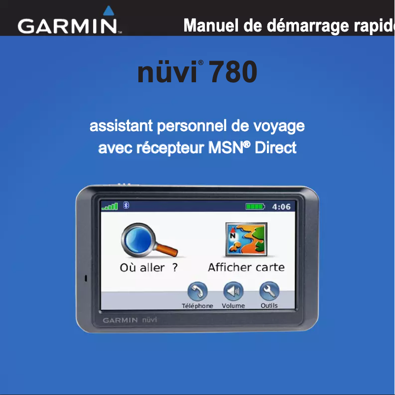 Page n°1 - Manuel utilisateur Garmin nüvi 780