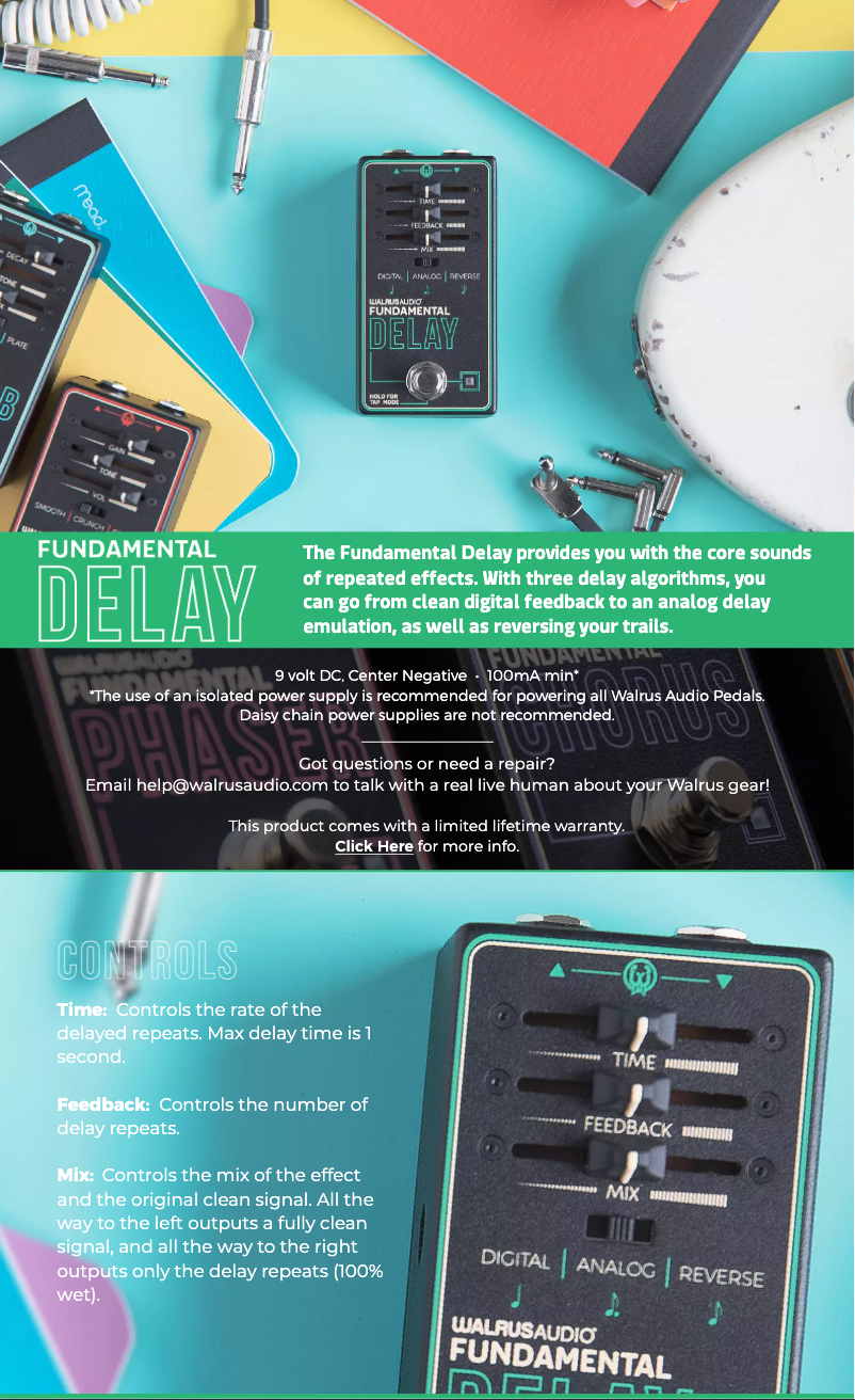 Image de la première page du manuel de l'appareil Fundamental Distortion