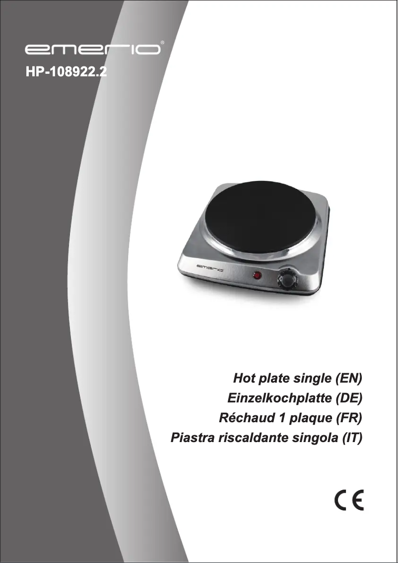 Página 1 del manual Manual de usuario Emerio HP-108922.2