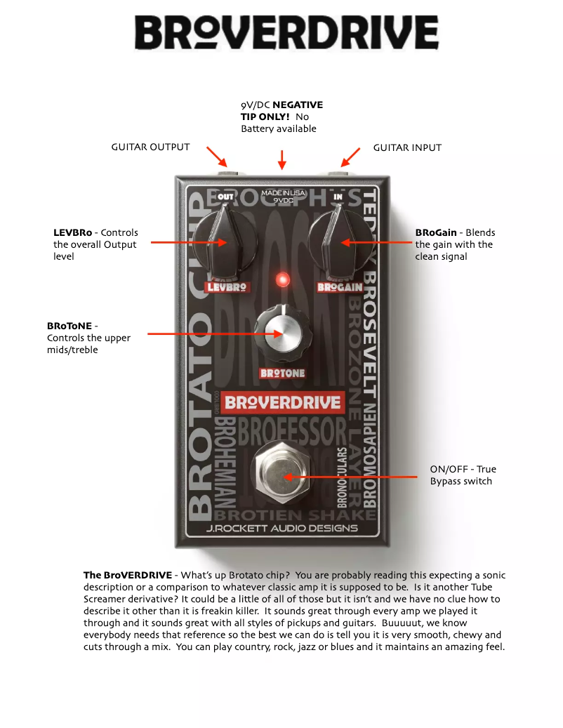 Image de la première page du manuel de l'appareil Broverdrive