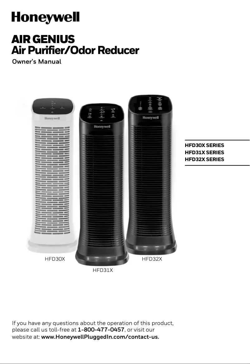 Page n°1 - Manuel utilisateur Honeywell AirGenius 5