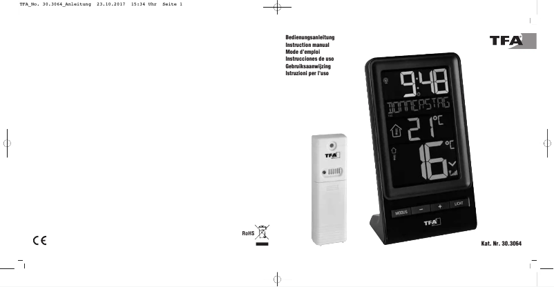 Página 1 del manual Manual de usuario TFA Spira 30.3064