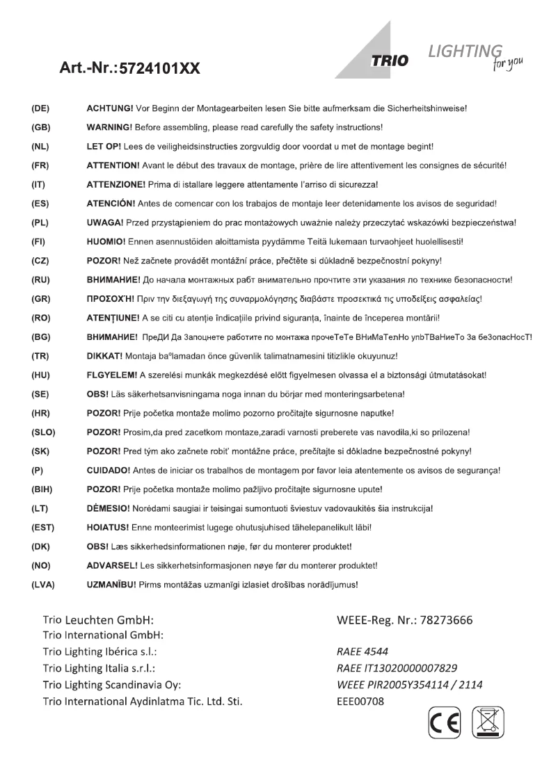 Image de la première page du manuel de l'appareil Calcio 572410107