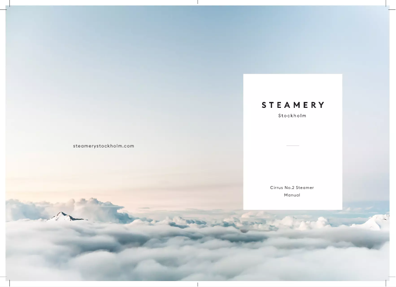 Página 1 del manual Manual de usuario Steamery Cirrus No.2