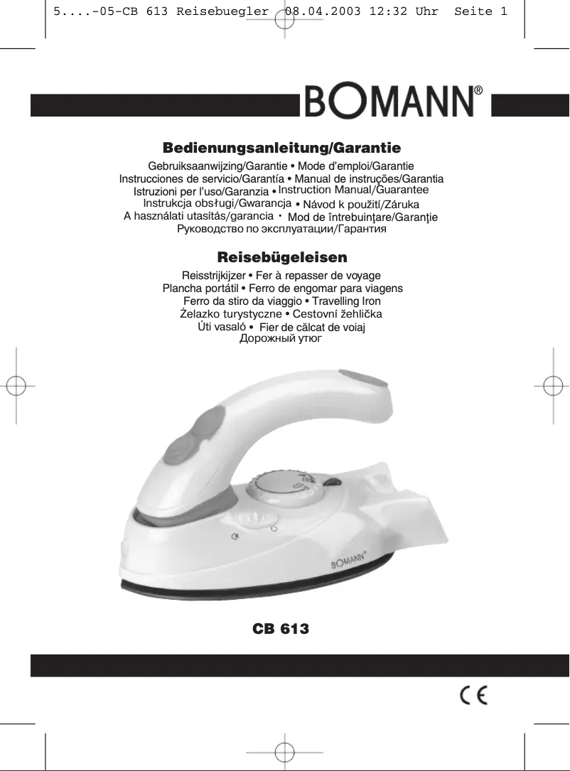 Page n°1 - Manuel utilisateur Bomann CB 613