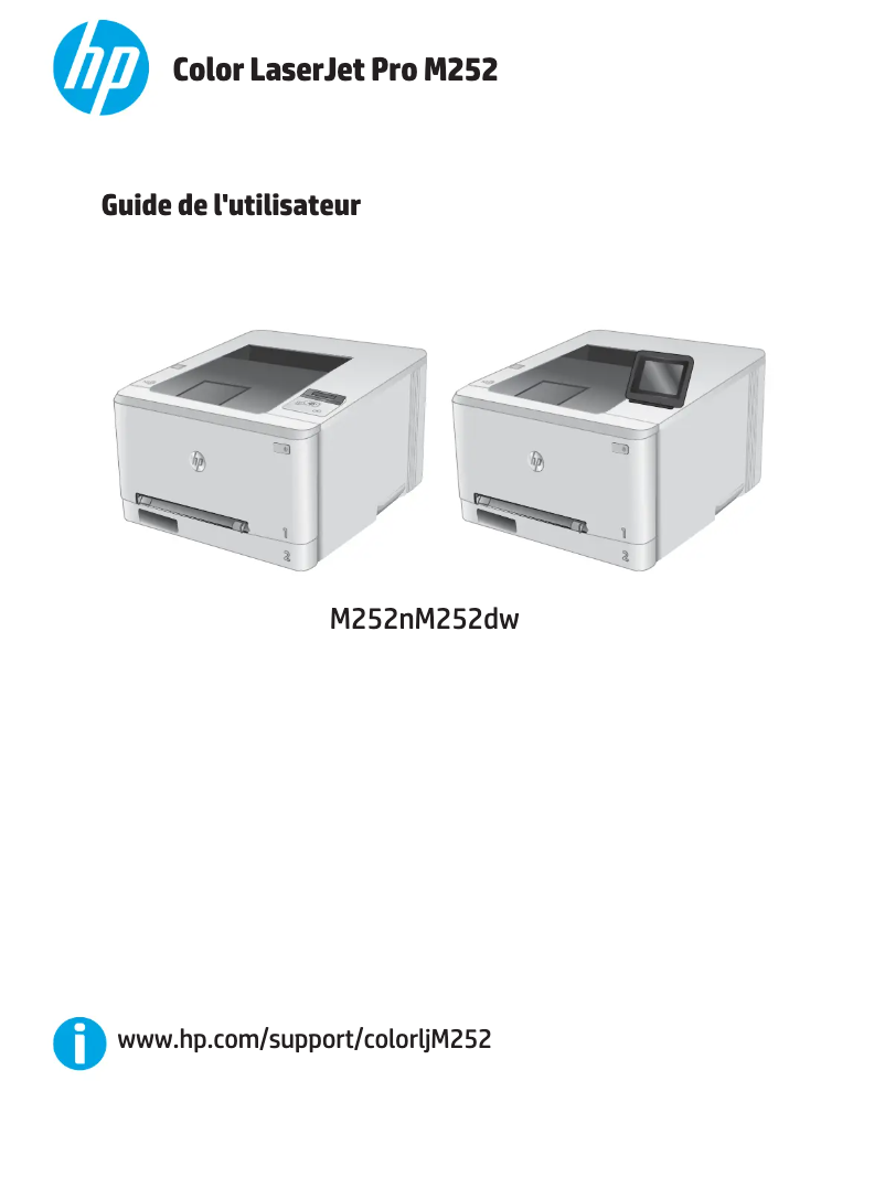 Page n°1 - Manuel utilisateur HP Color LaserJet PRO M252