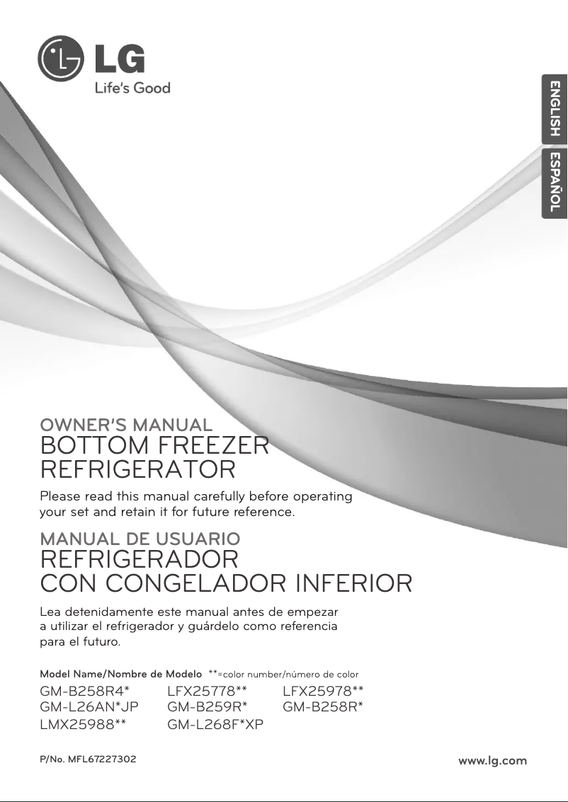 Page n°1 - Manuel utilisateur LG GM-L268FSXP