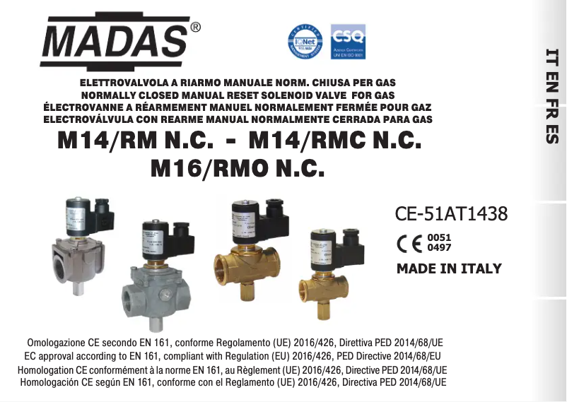Page n°1 - Manuel utilisateur Vemer VALV-34NC