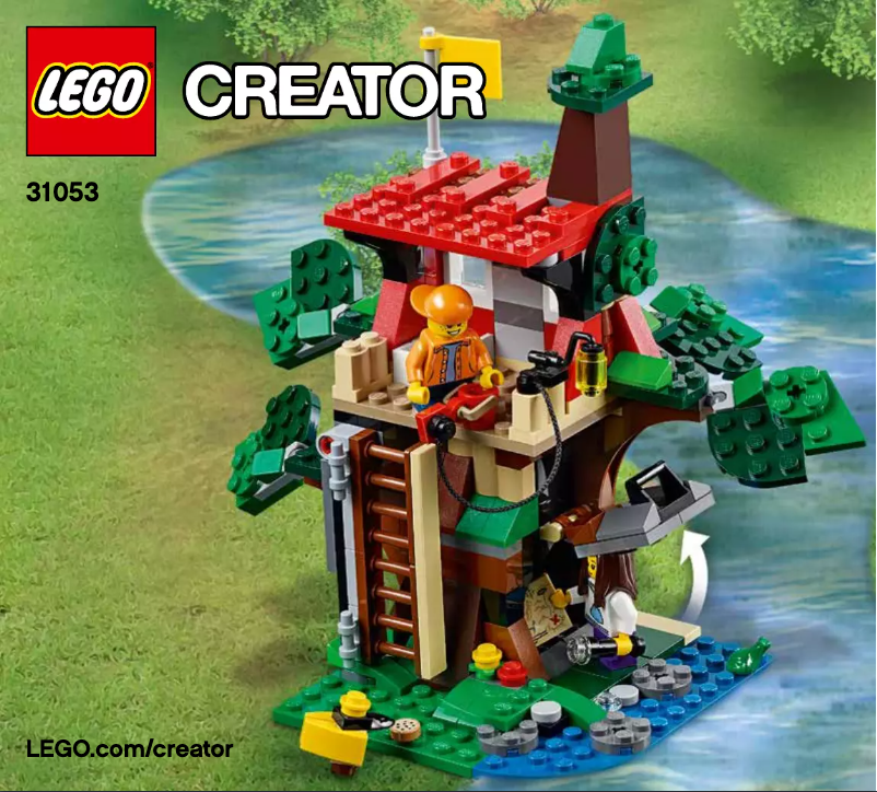 Page 1 de la notice Manuel utilisateur Lego Creator Treehouse Adventures