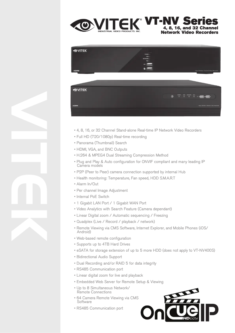 Image de la première page du manuel de l'appareil VT-NV3200P