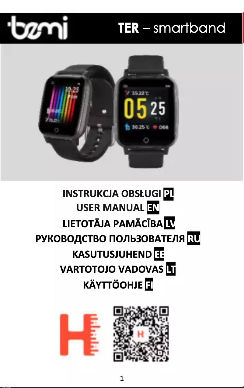 Page n°1 - Manuel utilisateur BEMI TER