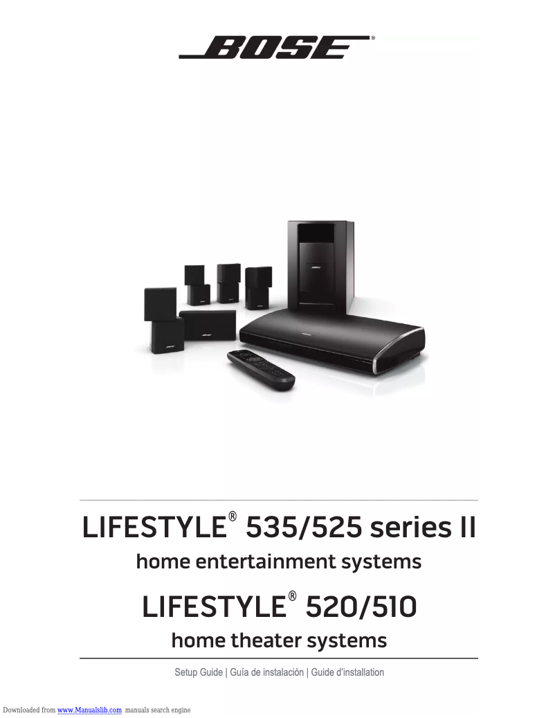 Page 1 de la notice Manuel utilisateur Bose Lifestyle 510