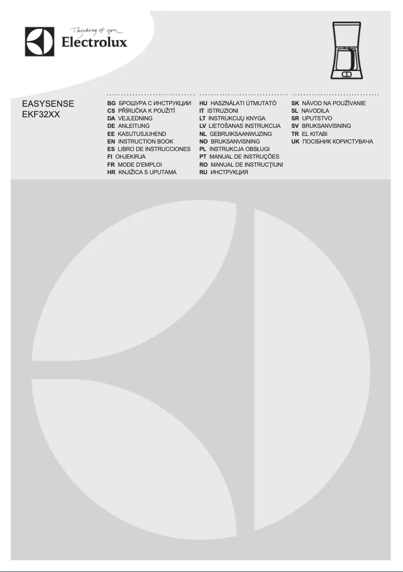 Image de la première page du manuel de l'appareil EKF3230 EasySense