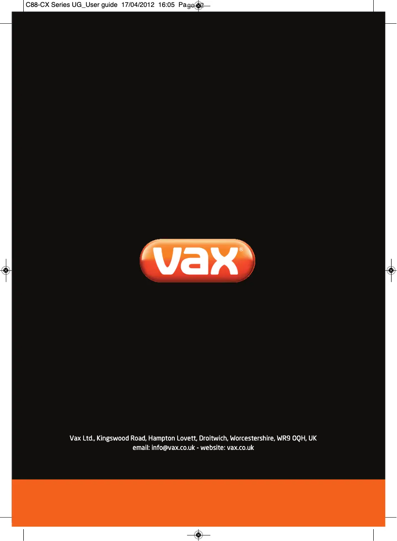 Page 1 de la notice Manuel utilisateur Vax Power Midi C90-EL