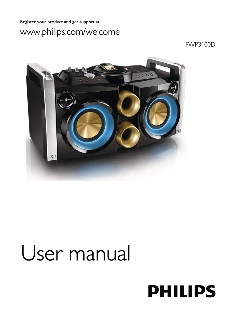 Página 1 del manual Manual de usuario Philips FWP3100D