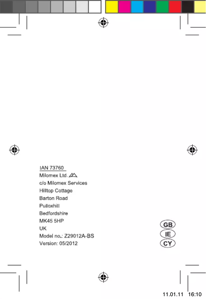 Page n°1 - Manuel utilisateur Livarno Lux IAN 73760