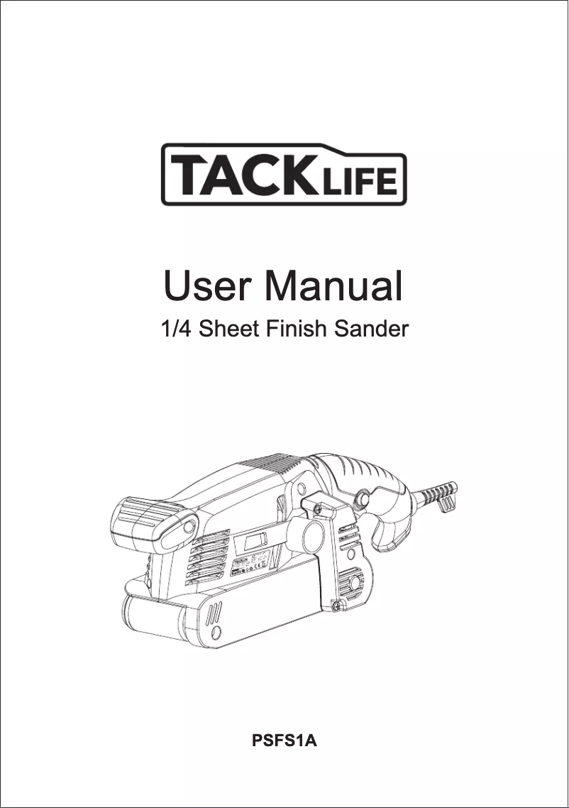 Page n°1 - Manuel utilisateur Tacklife PSFS1A