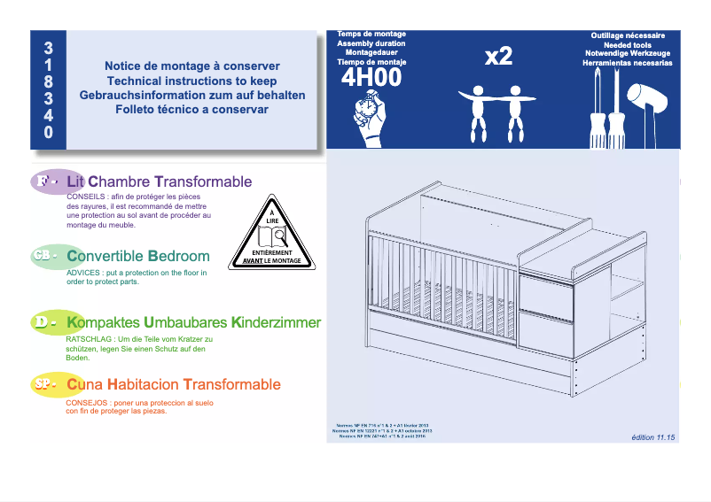 Page 1 de la notice Manuel utilisateur Sauthon 318340