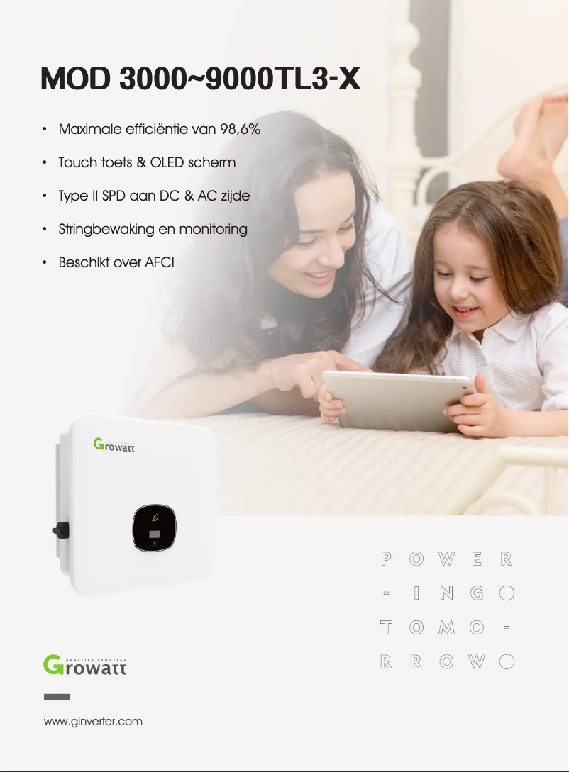 Image de la première page du manuel de l'appareil MOD 3-15KTL3-X