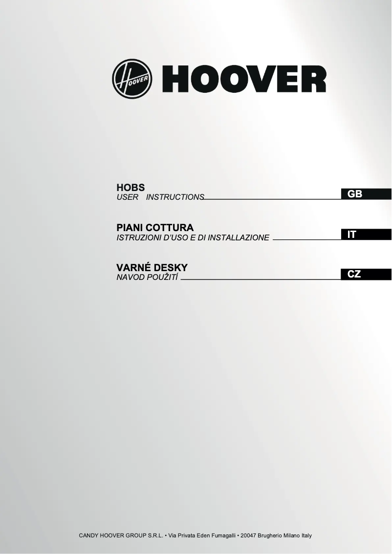 Page 1 de la notice Manuel utilisateur Hoover HH64B3C