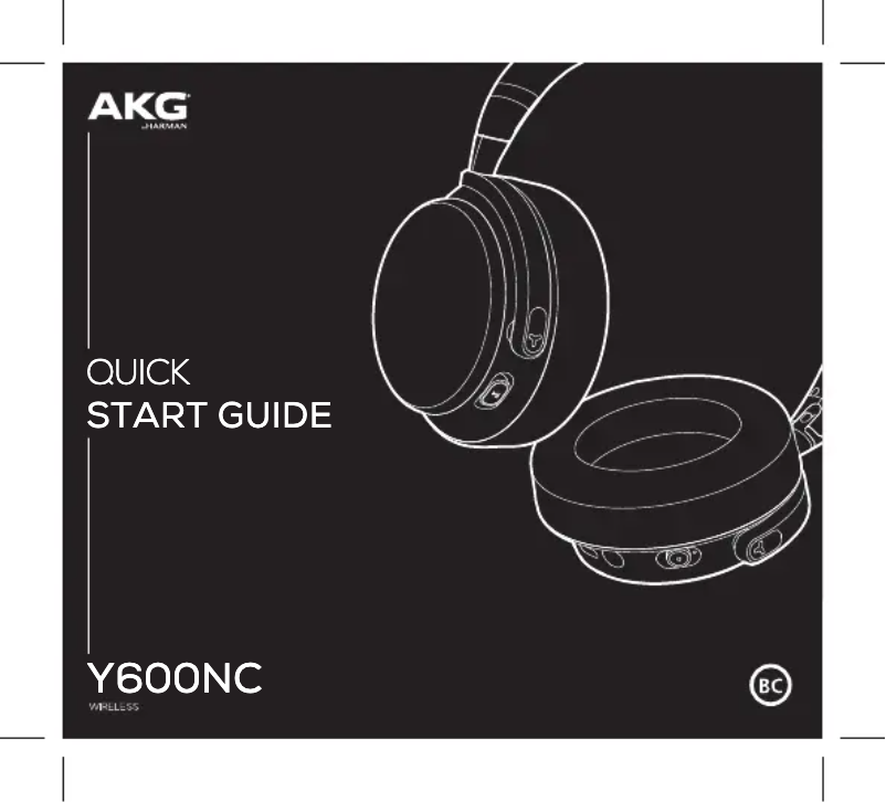 Page n°1 - Manuel utilisateur AKG AKGY600NC
