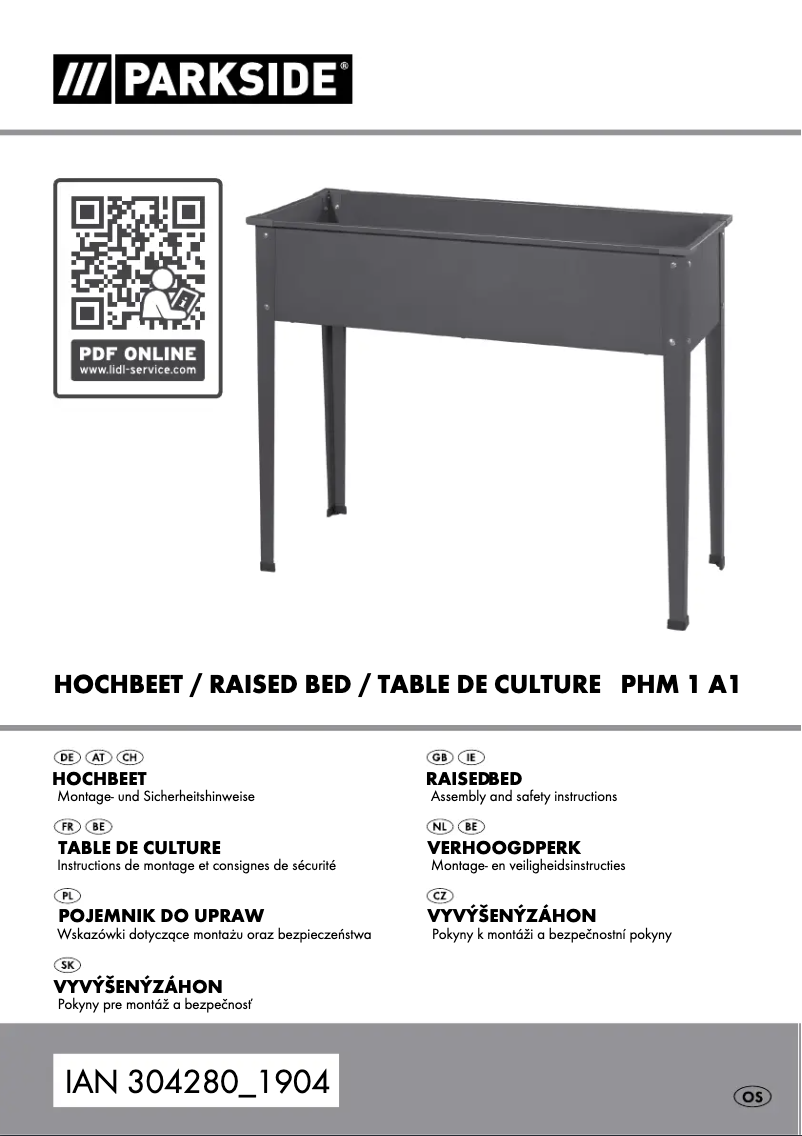 Page n°1 - Manuel utilisateur Parkside PHM 1 A1