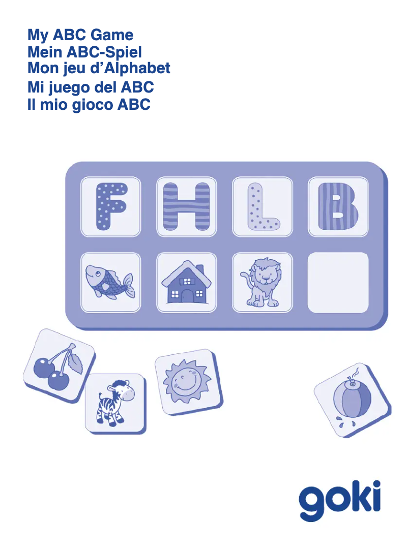 Image de la première page du manuel de l'appareil My ABC Game