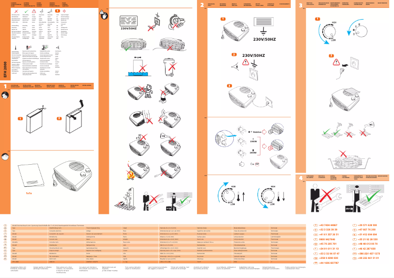 Página 1 del manual Manual de usuario Zibro EFH 2000