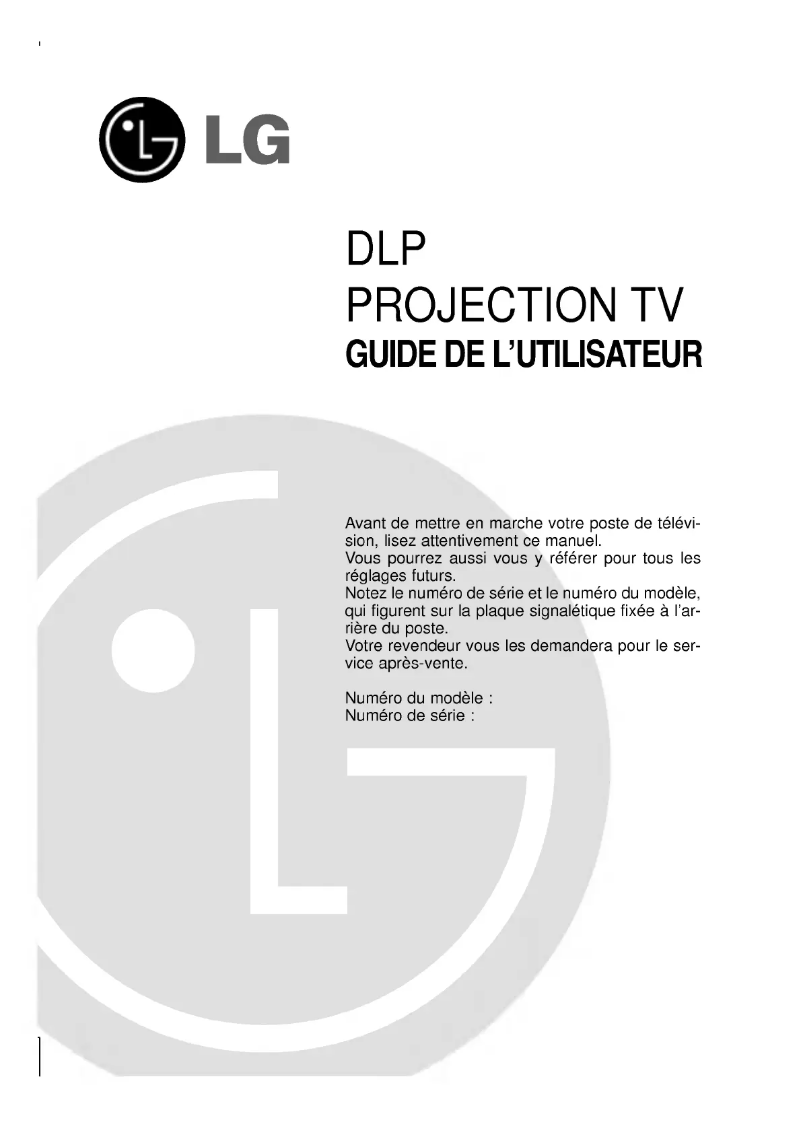 Página 1 del manual Manual de usuario LG RT-44SZ60DB