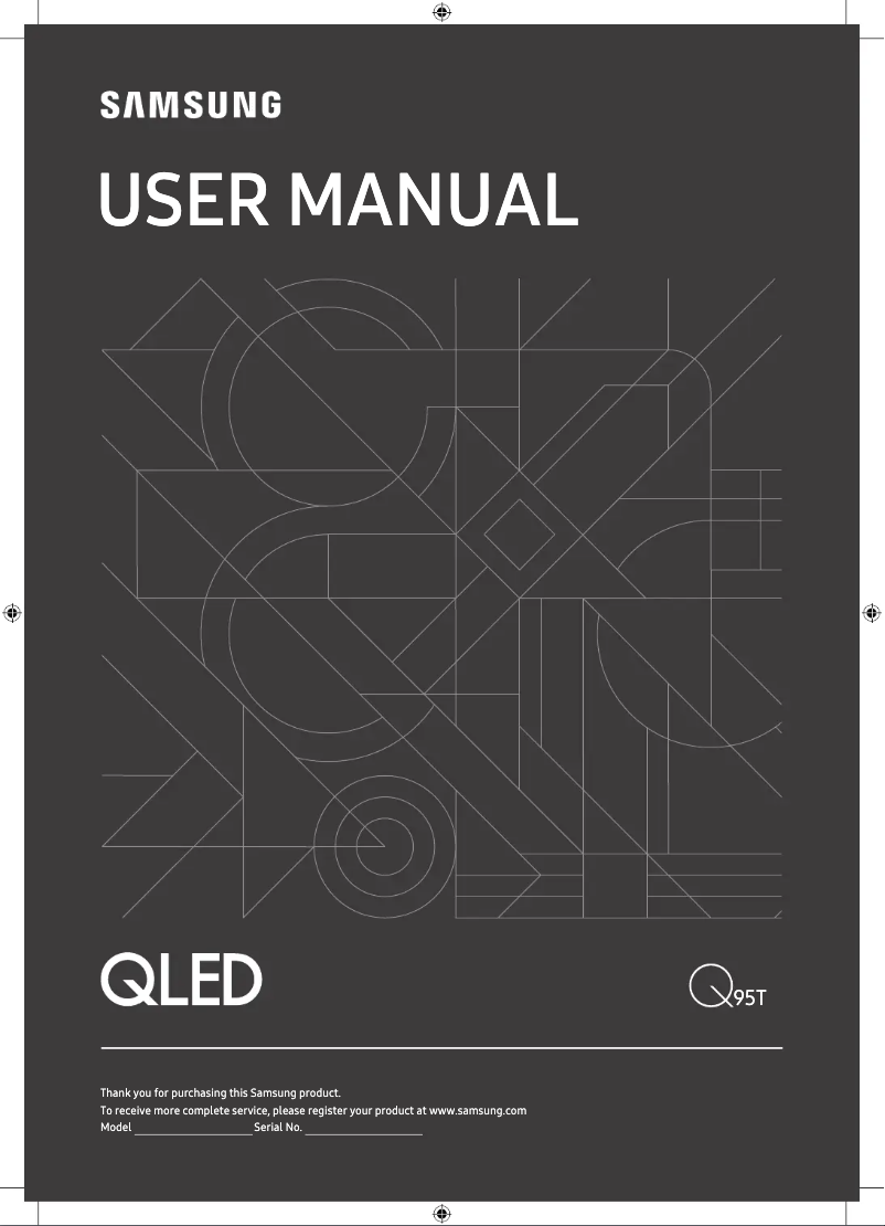 Page 1 de la notice Manuel utilisateur Samsung QE65Q95T