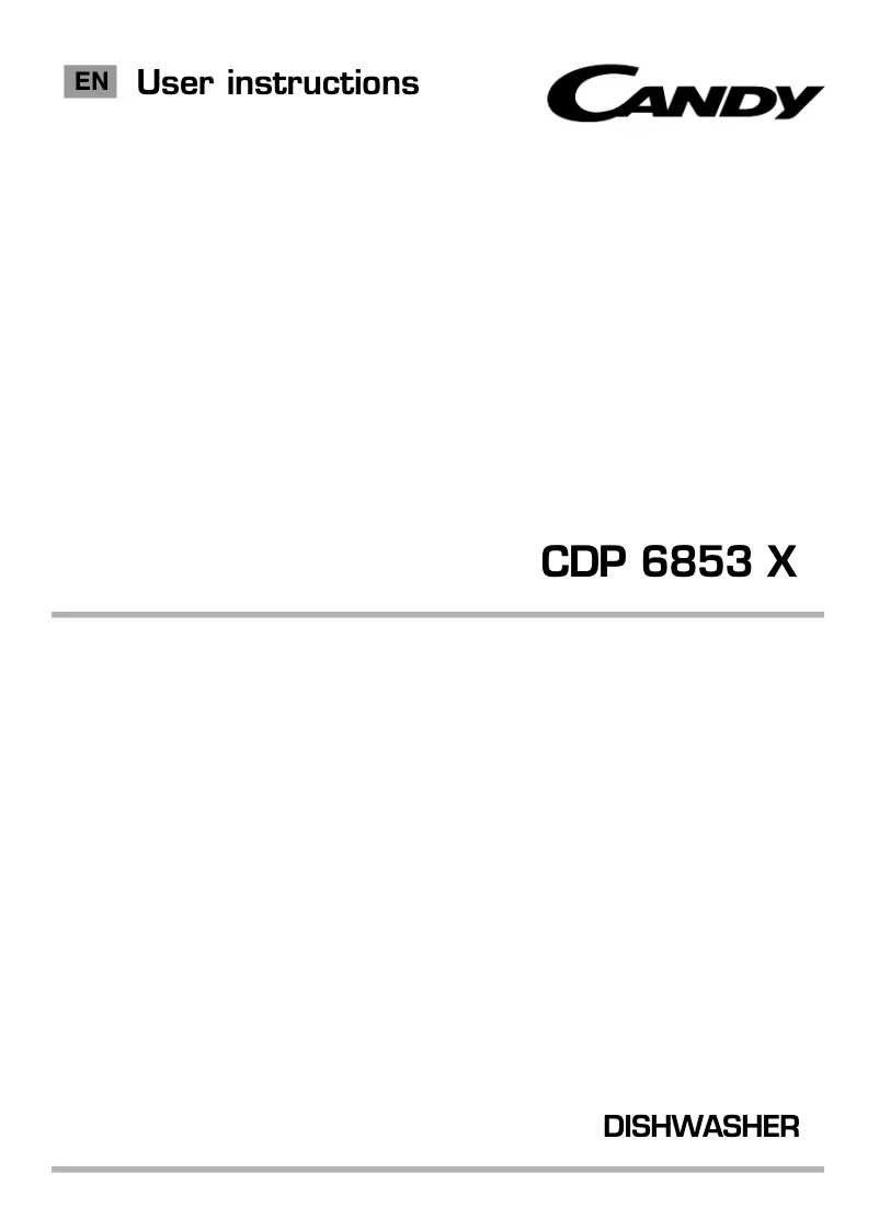 Image de la première page du manuel de l'appareil CDP 6853X/K