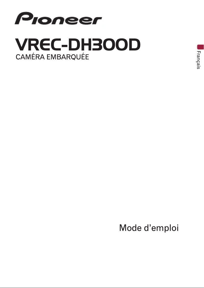 Page n°1 - Manuel utilisateur Pioneer VREC-DH300D