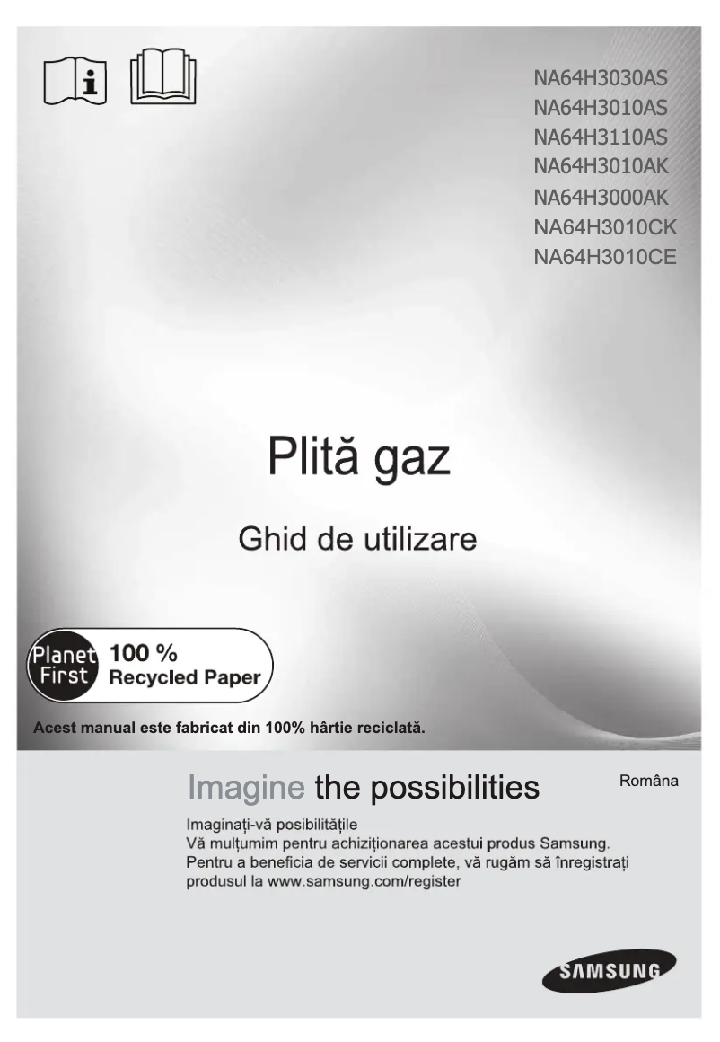 Image de la première page du manuel de l'appareil NA64H3040BS