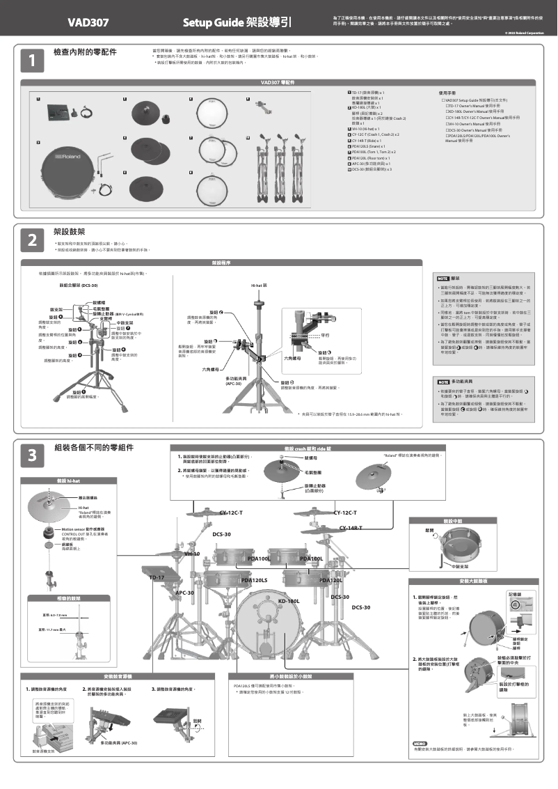 Image de la première page du manuel de l'appareil VAD307