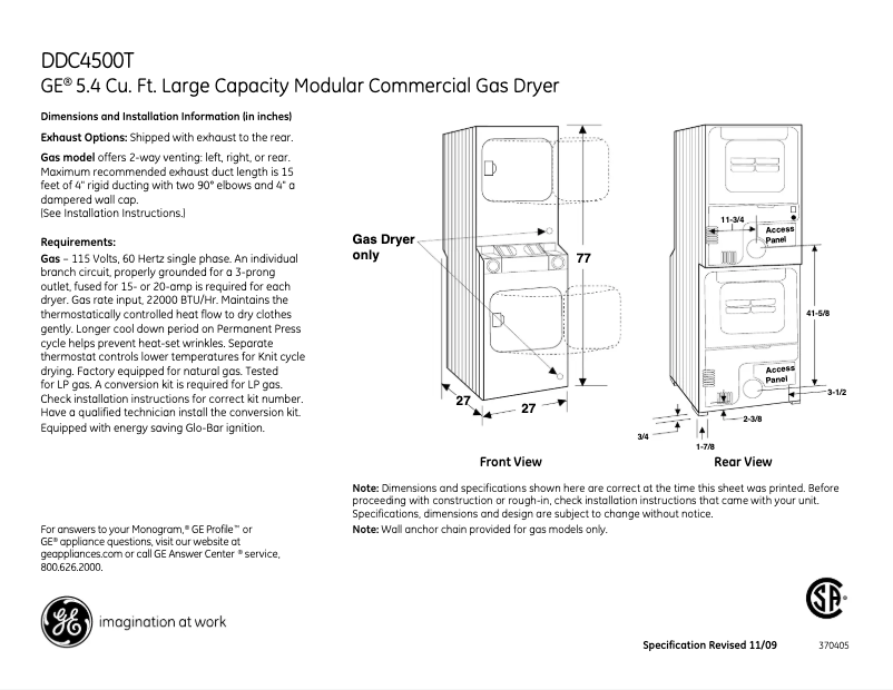 Image de la première page du manuel de l'appareil DDC4500TWH